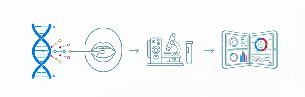Infografica su Come Funziona il Test Genetico